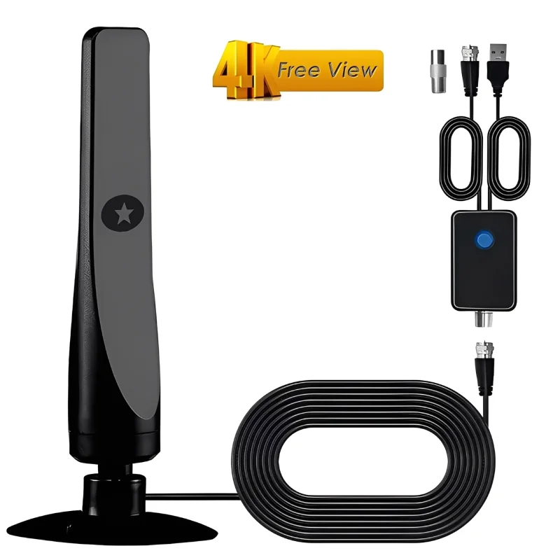 Antena de TV portátil de alta definición, antena Digital de alta definición para amplificador de Dvb-t2, antena interior y exterior - imagen 2