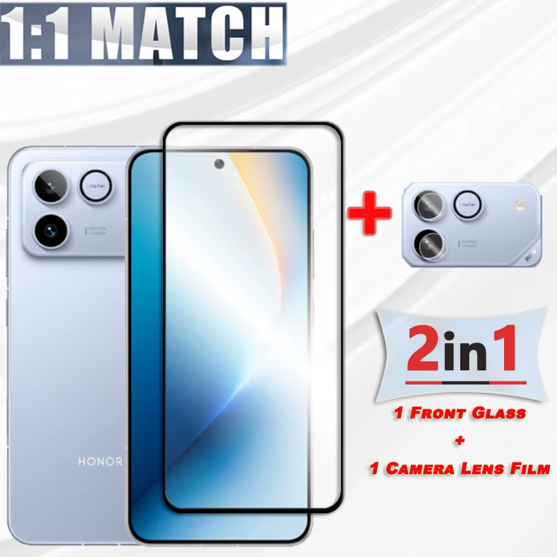Pour Honor Win RT protecteur d'écran en verre pour Honor Win RT bord noir Film de protection protecteur d'objectif d'appareil photo pour Honor Win RT 5G - imagen 2