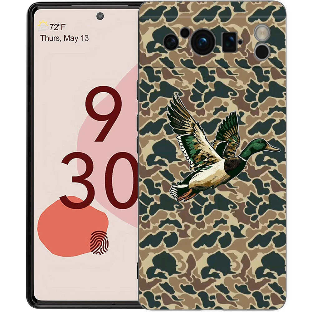 Para Google Pixel 10 Pro funda de teléfono Pixel 9 Pro XL TPU funda Pixel 8 Pro 9A 8A 7A 7 6A 6 Pro funda suave caza de patos - imagen 5