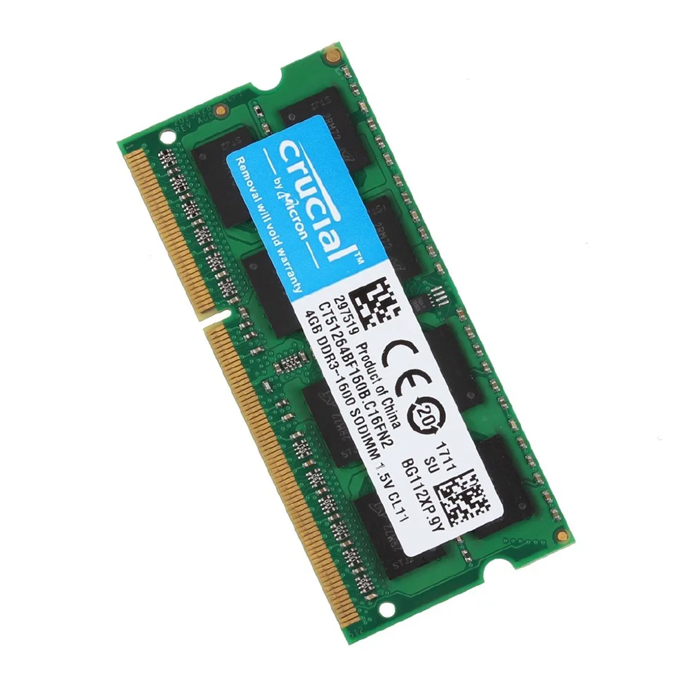 Memoria portátil CRUCIAL SODIMM RAM DDR2 DDR3L 667Mhz 800MHz 1333MHz 1600MHz 1866MHz SODIMM Ram 1,35 V 1,8 V 2GB 4GB 8GB para ordenador portátil - imagen 4