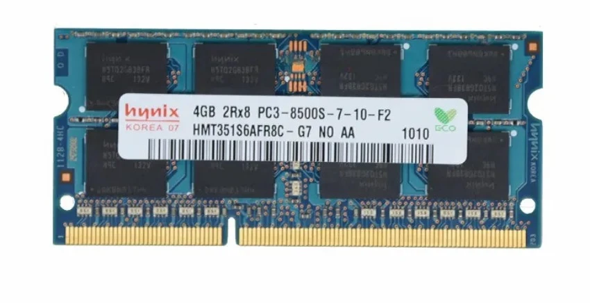 SK hynix 4GB 2Rx8 PC3 8500S DDR3 1066MHz SO-DIMM RAM Notebook 4G memoria para ordenador portátil UDIMM - imagen 2