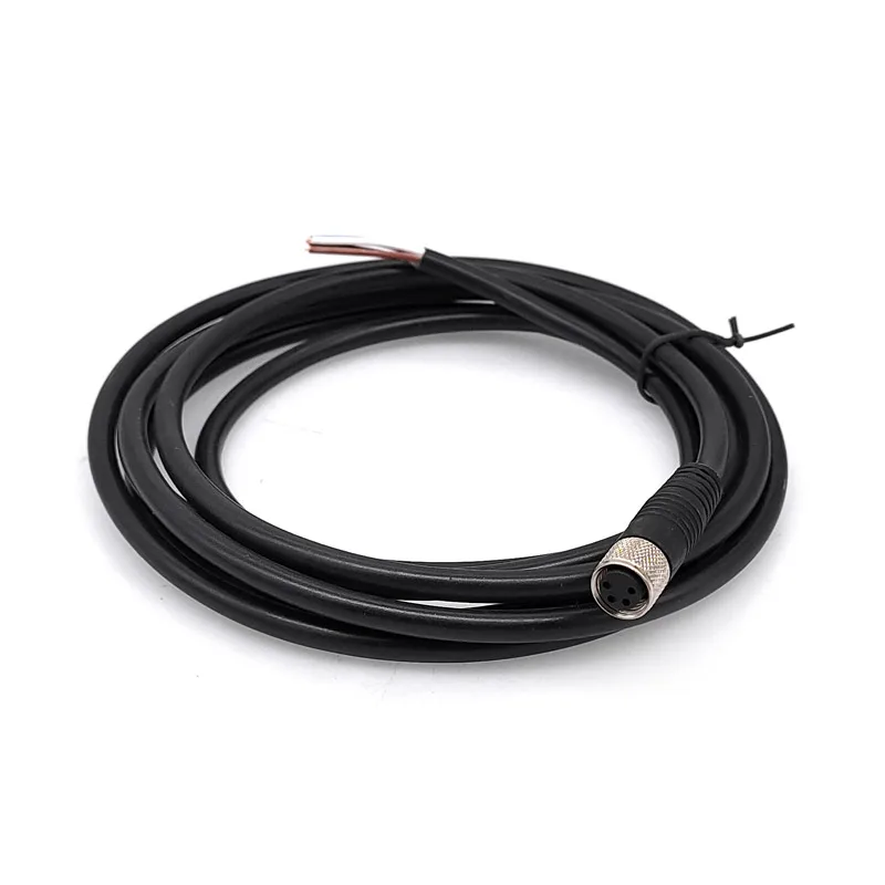 Cable Sensor M8 5 Pines 90° Impermeable Macho-Hembra - imagen 3