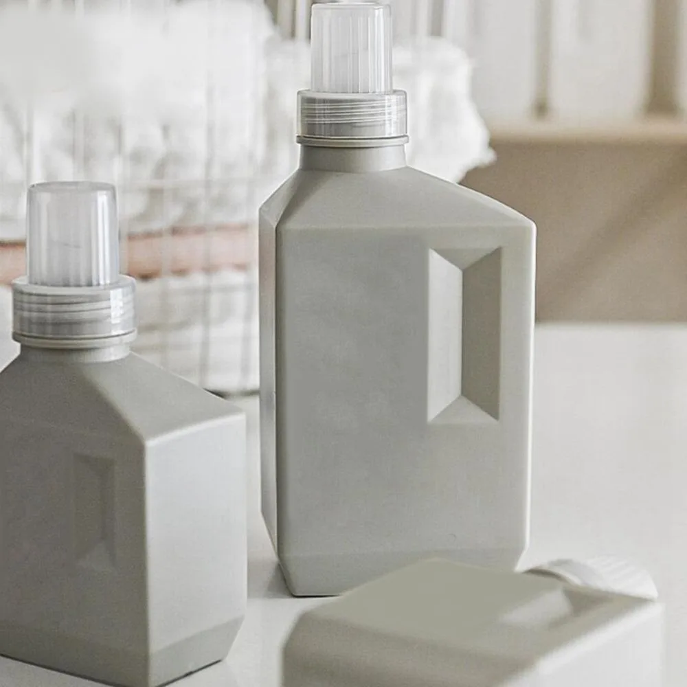 Botella de detergente de lavandería de gran capacidad para baño, agente de limpieza recargable para el hogar, botella de detergente para ropa - imagen 3