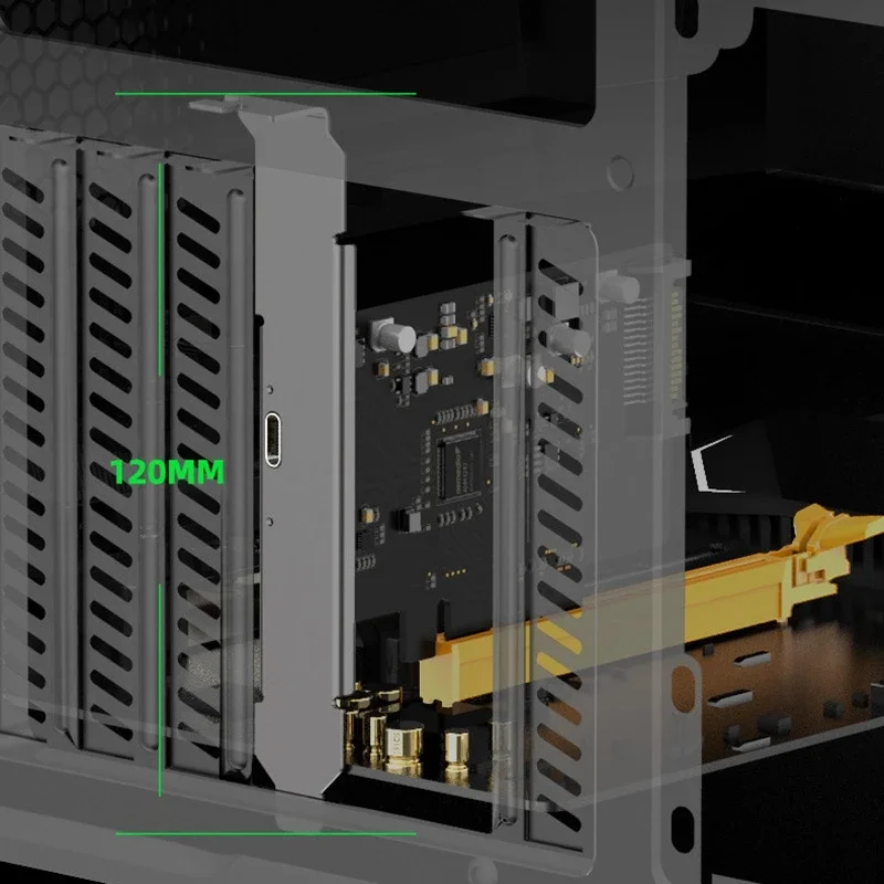 MAIWO PCIE X4 a USB C 3,2 computadora de escritorio 20GBPS fuente de alimentación independiente Sata de alta velocidad adaptador de TYPE-C tarjeta de expansión - imagen 4