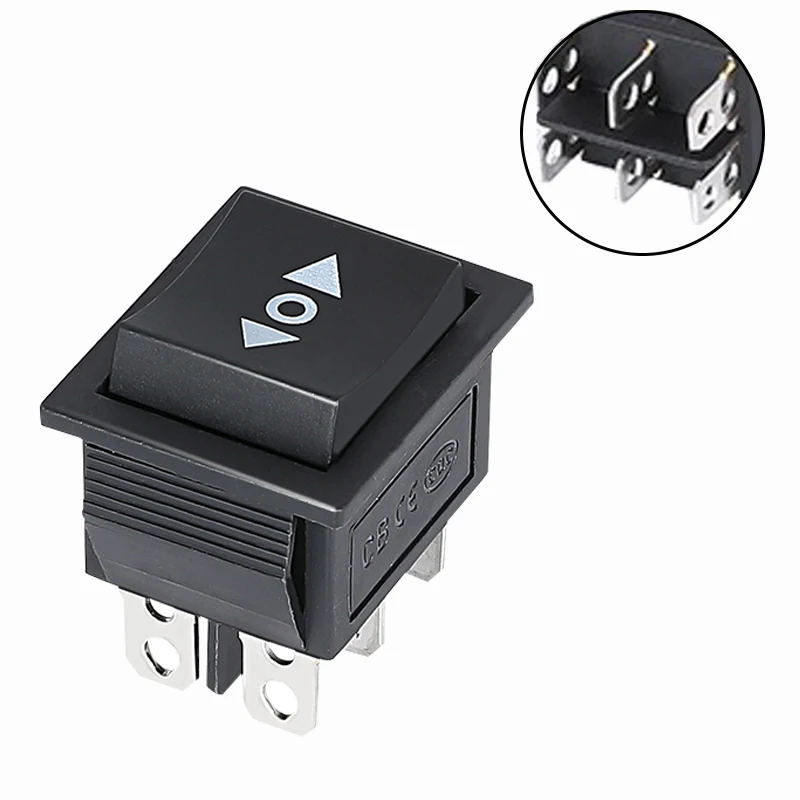 Interruptor basculante de encendido para barco, botón de enganche con luz de lámpara, 3 posiciones, 6 pines, KCD4, 16A, 250VAC, 20a, 125VAC, encendido y apagado, 1 unidad - imagen 5