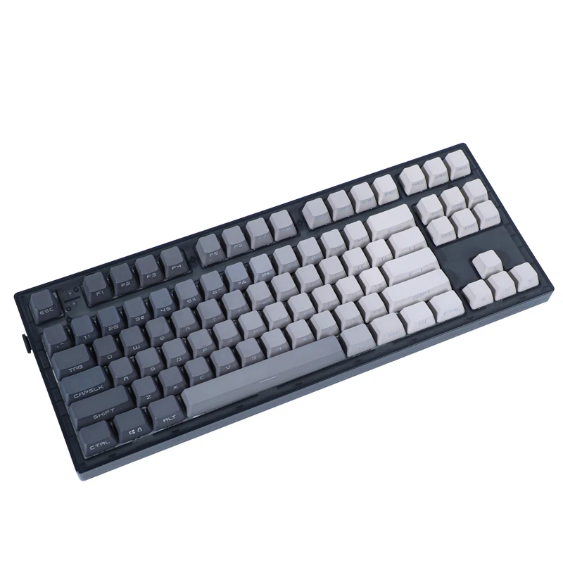Polar Day PLUS Keycaps OEM perfil minimalista gris gradiente Keycaps MAC Side Top PBT retroiluminado Keycap para teclado MX - imagen 5