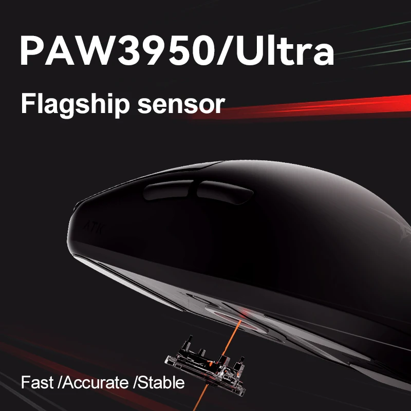 ATK-ratón inalámbrico para juegos BlazingSky F1 Extreme PAW3950, Ultra modo Dual, 8000Hz, 35g, ligero, e-sports, FPS - imagen 4