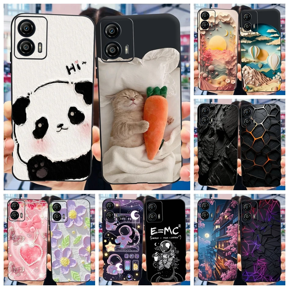 Para Motorola Moto G53 funda XT2335-2 Linda funda protectora de dibujos animados funda de teléfono de silicona suave para Moto G73 5G parachoques G 73 G 53 Etui