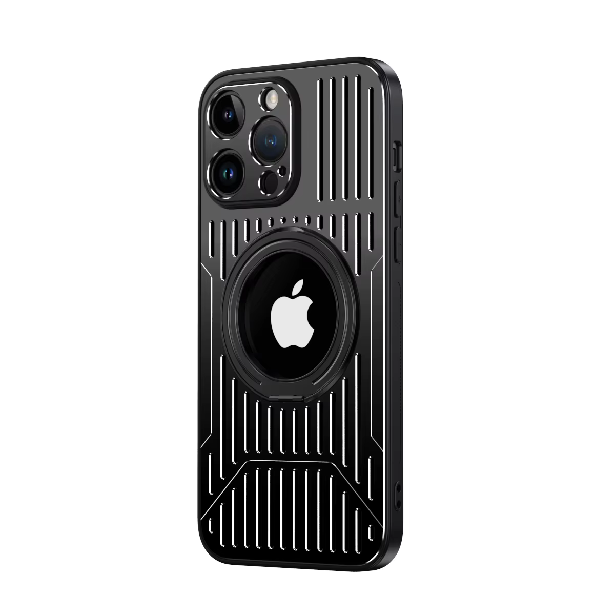 Funda magnética de Metal de lujo para IPhone, 15 Pro Max, 13, 12, 14 Plus, Magsafe, soporte de carga inalámbrica, cubierta de anillo radiante - imagen 2