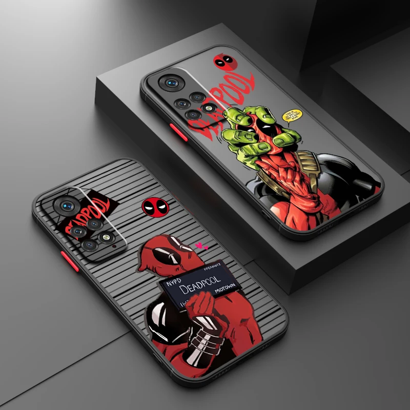 Marvel Deadpool Wade Cool Frosted translúcido para Redmi 8 3 9A 9C 9AT 9 9T 13R 10A 10C 10 11A 12C 12 13C 5G, funda suave para teléfono - imagen 2