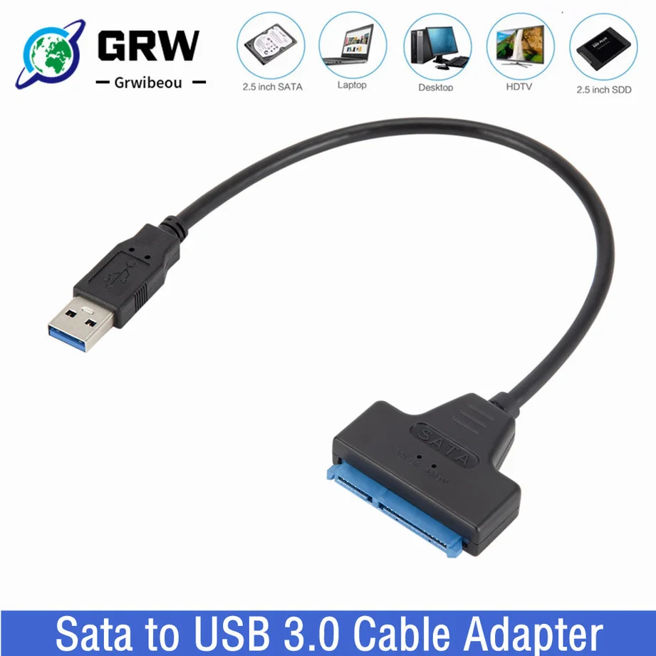 Cable Adaptador SATA III a USB 3.0 para SSD 2,5" - 6 Gbps - imagen 2