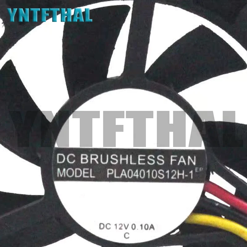 Nuevo para PLA04010S12H-1 DC 12V 0.10A 40x40x10MM ventilador enfriador de servidor de 3 cables
