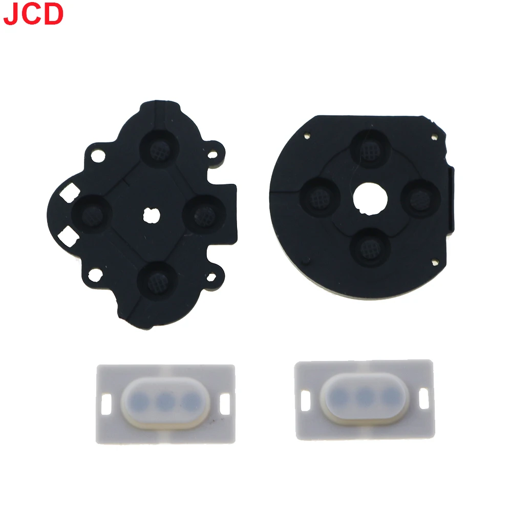 JCD 1 Juego de repuesto para consola de juegos para PSP 1000, almohadillas PSP FAT D, pieza de reparación de botón R L conductora de goma - imagen 3