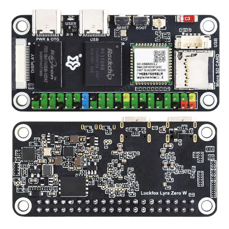Placa de desarrollo Luckfox Lyra Zero W RK3506B Rockchip Linux para tamaño de pantalla MIPI/DSI compatible con Raspberry Pi Zero - imagen 5