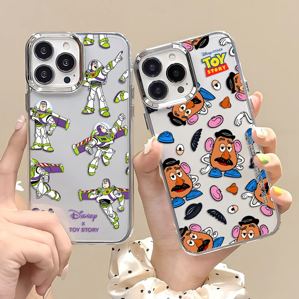 Toy Story Buzz Lightyear funda de teléfono alienígena para iPhone 17 16e 16 15 14 13 12 mini Pro Max X XR XSMAX 8 Air Plus cubierta transparente - imagen 2