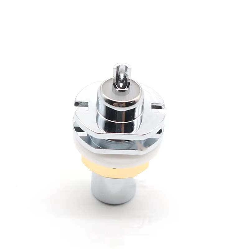 GRFA Conector hembra RCA chapado en rodio – Gama panel chasis audio