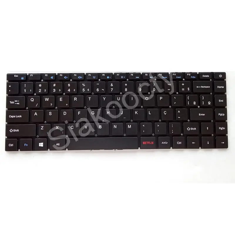BR-teclado de ordenador portátil brasileño para Zyrex Pro A7410 Q14UHR X318B 211126, reemplazo de teclados de ordenador portátil - imagen 3