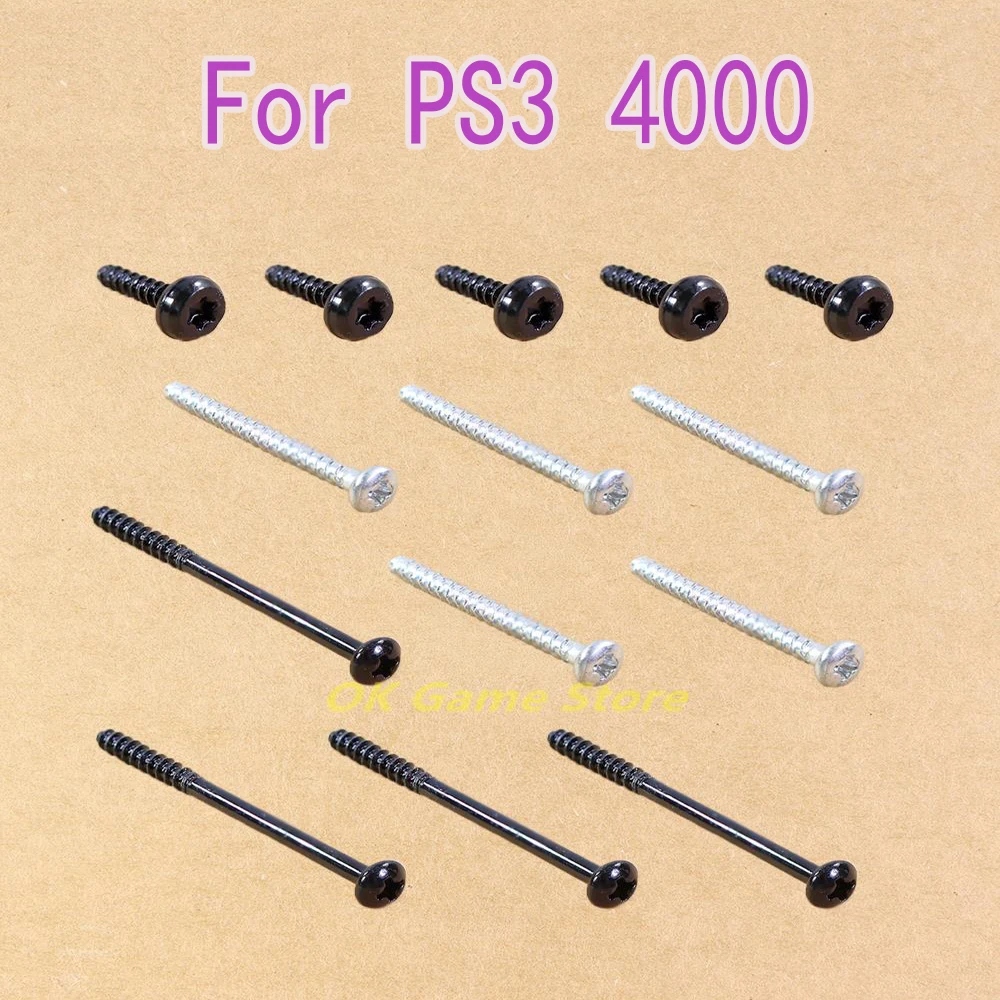 1 juego/lote 14 en 1 pieza de reparación de tornillos de juego completo para Playstation 3 PS3 Super Slim CECH-4000 tornillos de carcasa para ps3 4000 4k - imagen 2