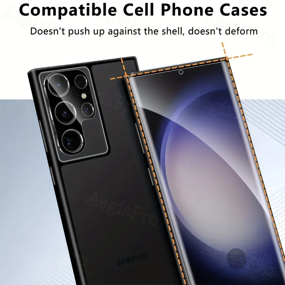 Paquete de 2 cristales templado Ultra HD para Samsung Galaxy S25 Ultra/S21/S22/S23+/S24 Ultra dureza 9H, vidrio S26 Ultra resistente a los arañazos - imagen 4