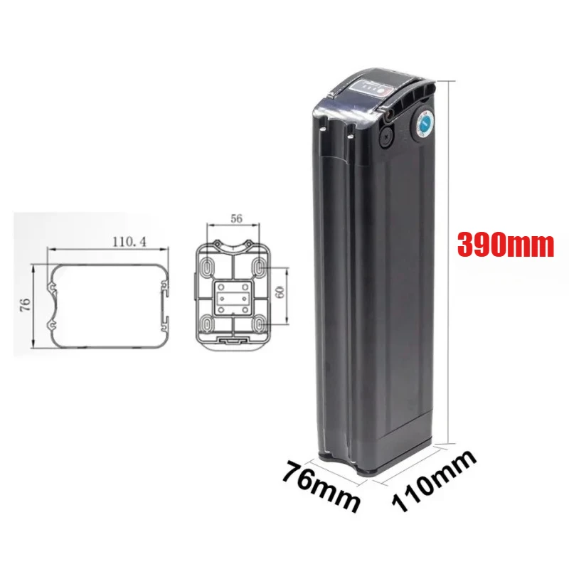 Paquete de batería de litio Silver Fish 36V 48V 20Ah 15Ah 10Ah 18650 celdas compatibles con motores de cubo de bicicleta plegables de 250W 350W 500W 1000W - imagen 2