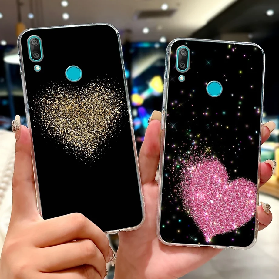 Para Huawei Y7 2019 funda DUB-LX1 Linda funda pintada Koi de la suerte funda de teléfono de silicona suave para Huawei Y7 Prime Pro 2019 Fundas parachoques - imagen 2