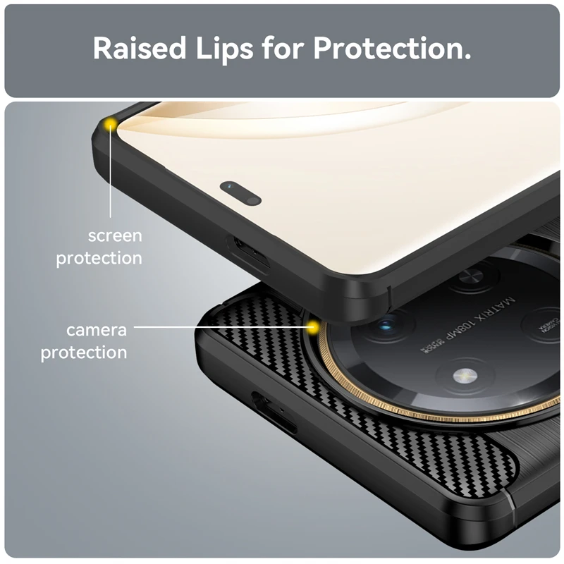 Para Huawei Honor X9C funda para Honor X9C Capas nuevo teléfono trasero a prueba de golpes parachoques suave TPU cubierta de fibra de carbono Honor X9C X9 C - imagen 5