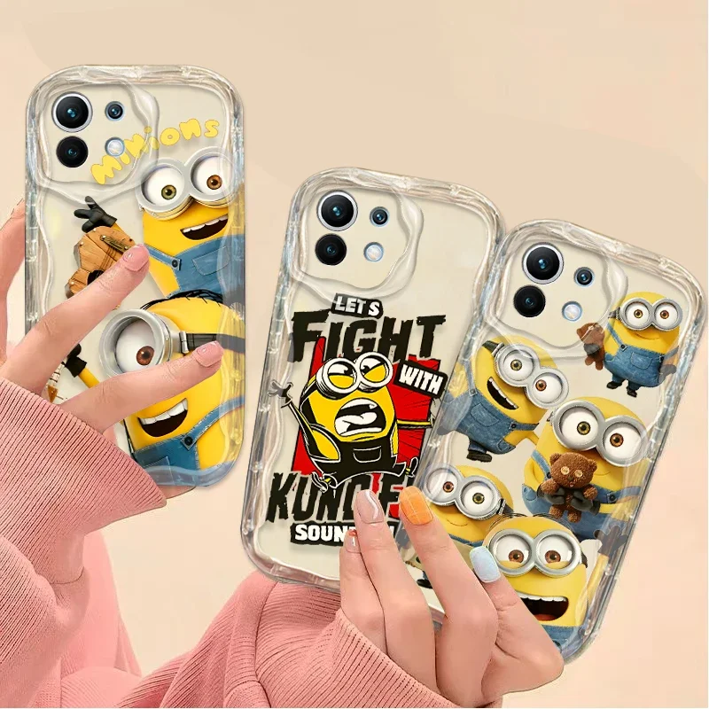 Preciosa funda de dibujos animados m-minions para Xiaomi 14T 13T 12T 13 12 11 11i Lite 5G 10T POCO X5 X6 Pro X3 NFC X4 GT F3 F4 F5 F6 M6 M5S C65 - imagen 2