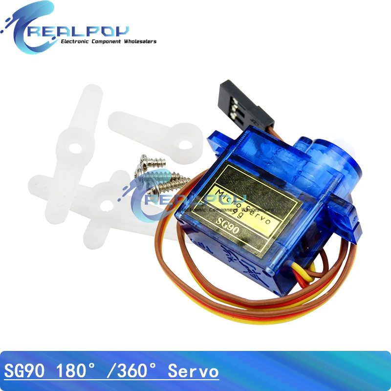 Mini Micro Servo para RC, Helicóptero, Avión, coche, barco, SG90, 9g, 100 °/180 °, 360, 250, 450, piezas