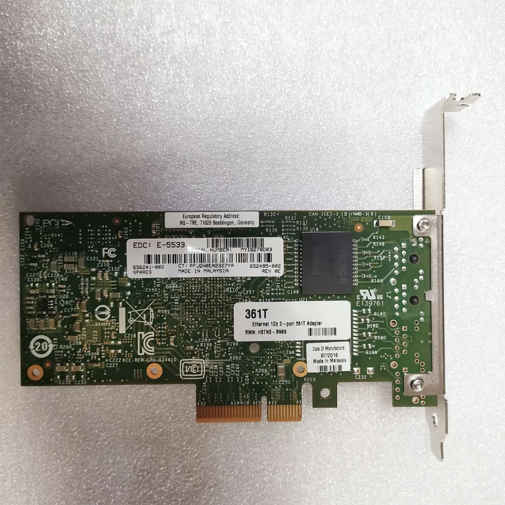 652497-B21 656241-001 652495-001 Adaptador de red de doble puerto Giga-bit 361T para H-P NC361T i350-T2 - imagen 5