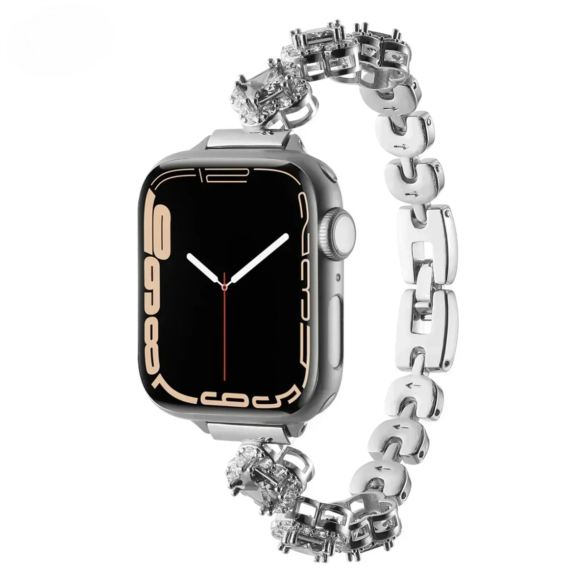 Watch Band For Apple Watch 42/44/45/46/49mm 40/41mm Metal Fashion Watch Strap For Watch Ultra3/2 SE3/4/5/6 Series 11/10/9/8/7/6 - imagen 2