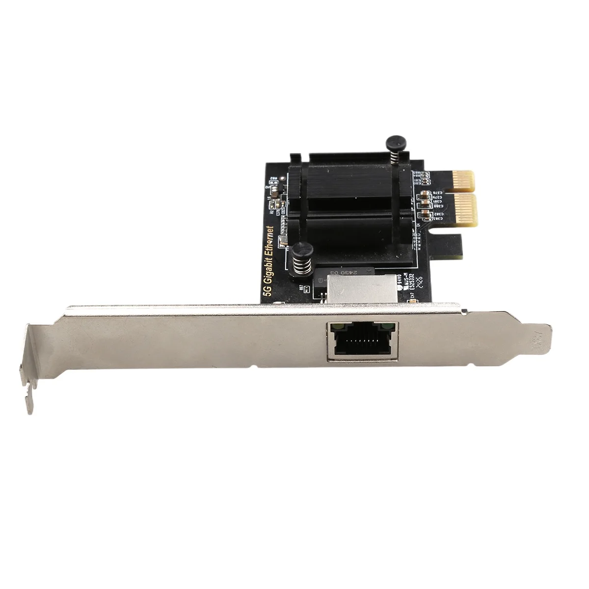 Tarjeta Lan PCIe3.1 1X 5G, tarjeta de red PCIe de puerto único de 5Gbps, proporciona velocidades de red múltiple, Gigabit Ethernet, compatible con PXE y WOL - imagen 2