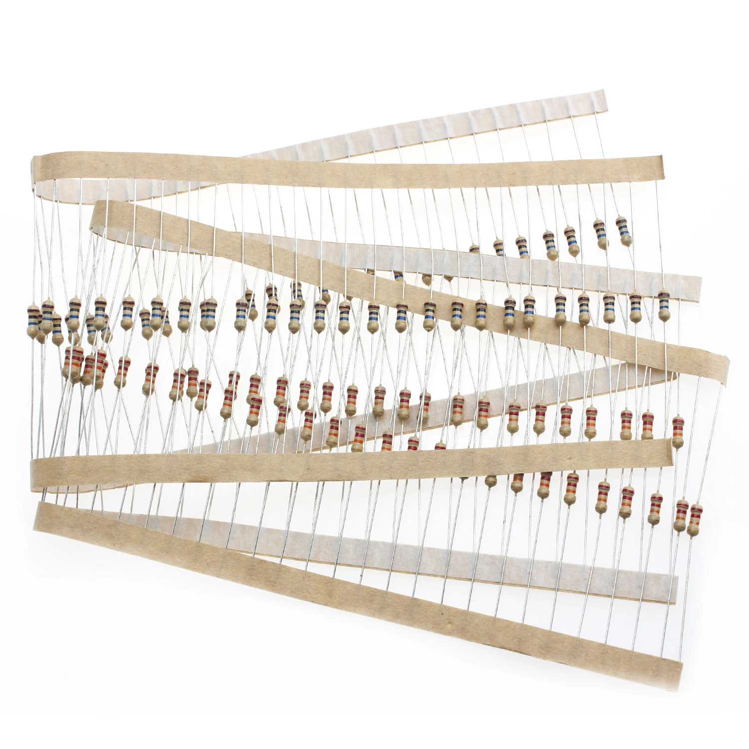 Kit de resistencias de película de carbono, 1/4W, 2500 de tolerancia, 1 piezas Ohm, 50 tipos, 10R, 39R, 680R, 56K, 5% K, 470 M, 3,3 M Ohm, 4,7 Ohm-10M - imagen 5