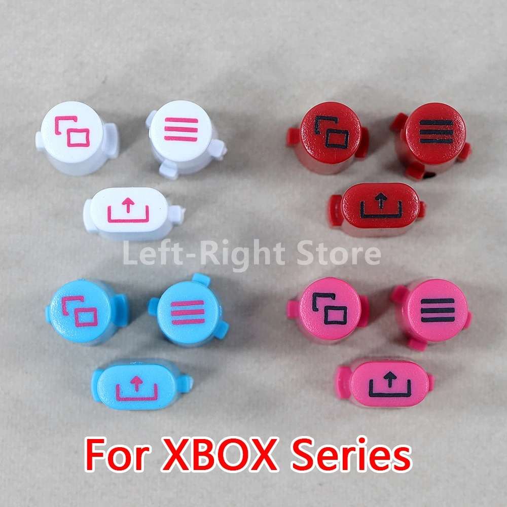 80 juegos de repuesto para Xbox Series S X controlador inalámbrico Kits de botones de sincronización de inicio y retroceso vista menú tecla de botón compartido para XboxSeries - imagen 3