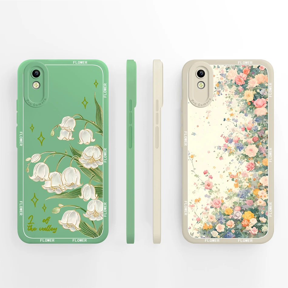 Para Vivo Y93 Y93S Y91C Y91i Y90 Y1S funda bonita cereza protección completa parachoques para Vivo Y 93 funda trasera de teléfono de silicona líquida suave - imagen 4