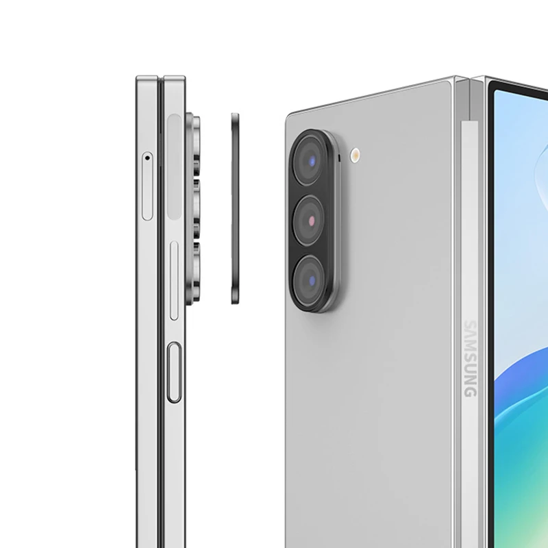 Protector de cámara trasera de Metal de aluminio para Samsung Galaxy Z Fold6, Protector de pantalla de cubierta de lente para Samsung Fold 6, película de anillo de lente - imagen 4