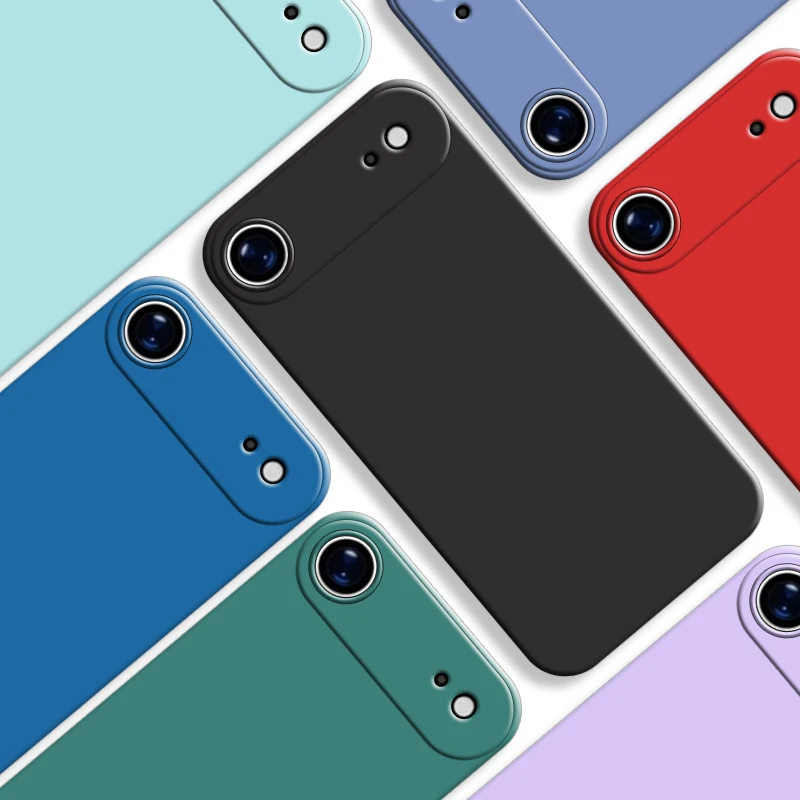 Para iPhone 17 Air funda para iPhone 17 Pro Max funda nueva Original de silicona líquida protectora parachoques iPhone17 Air funda