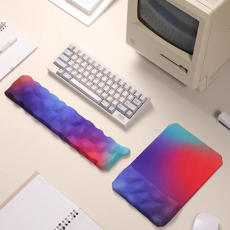 Alfombrilla ergonómica para ratón, reposamuñecas, protección para escribir en la oficina, alfombrilla de soporte para relajarse, alfombrilla para muñeca con memoria, alfombrilla para teclado de ordenador portátil y escritorio