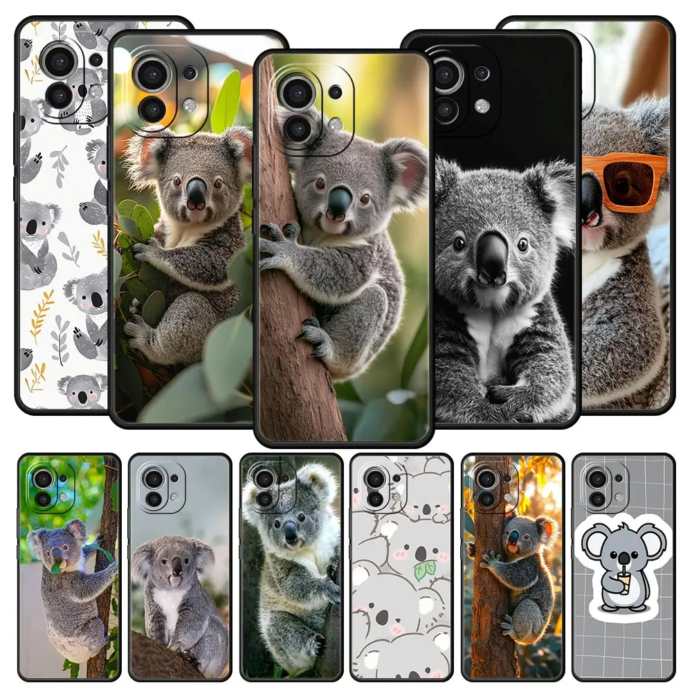 Funda de teléfono Koala para Xiaomi Mi 15 14 14T 13T 12T Pro 12 13 11 Lite 5G 11T Poco X6 X7 X5 Pro funda suave de TPU
