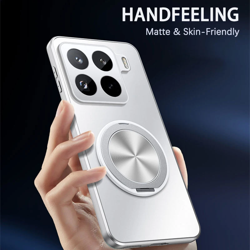 Funda esmerilada AG para XIAOMI 17 Pro Max 15 14 Ultra 13 Lite 13T 12 12T 11 10 Pro soporte de anillo magnético cubierta protectora de lente - imagen 4