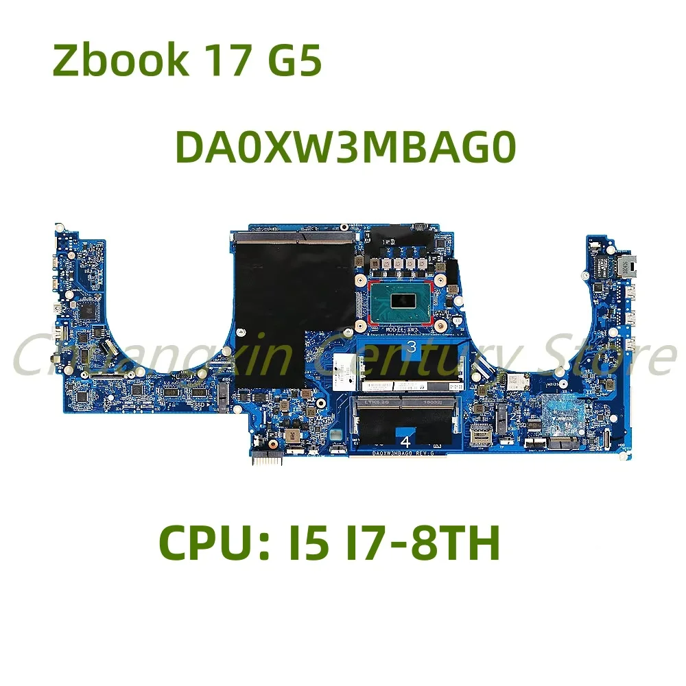 Adecuado para la placa base del ordenador portátil HP Zbook 17 G5 DA0XW3MBAG0 con CPU I5 I7-8TH 100% probado trabajo completo