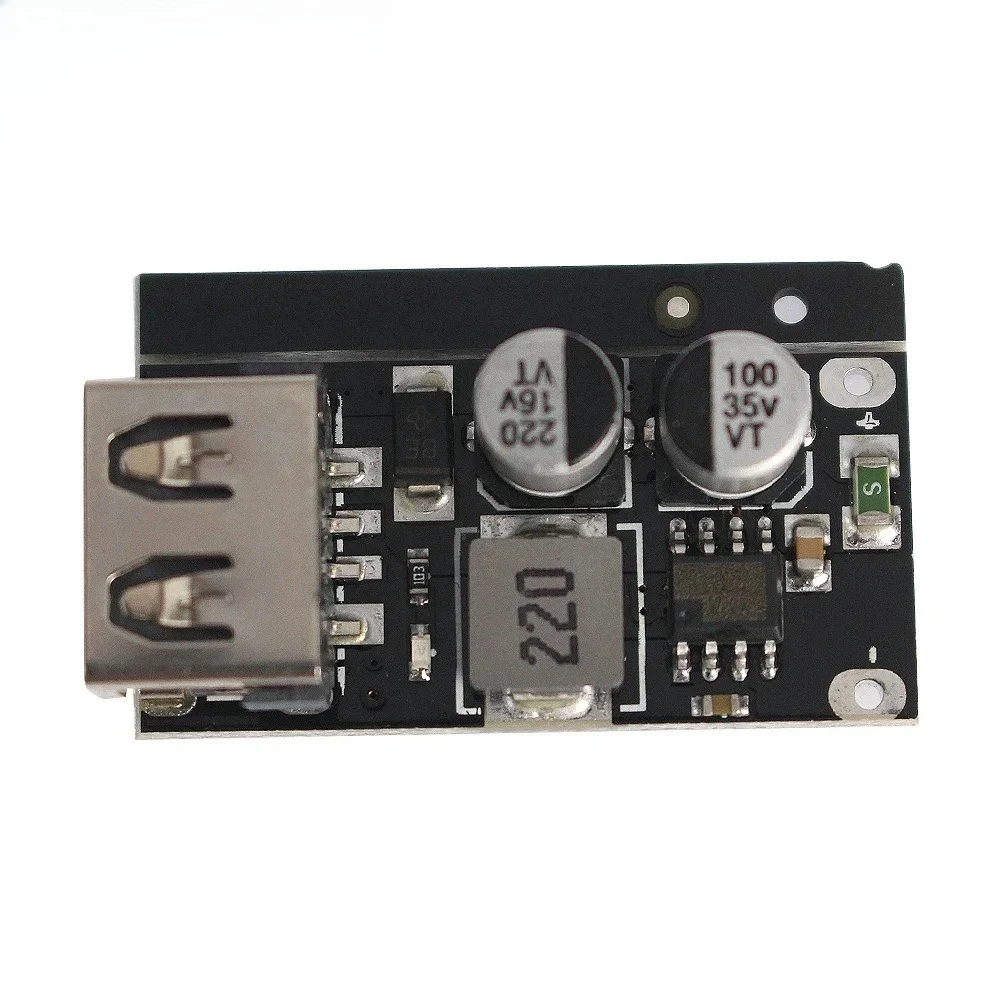 Módulo reductor de CC USB QC2.0/3,0 DC-DC convertidor reductor módulo reductor de carga 6-32V 9V 12V 24V circuito de carga rápida - imagen 3
