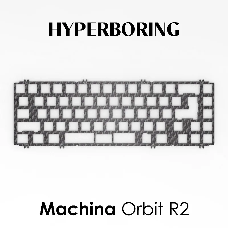 Placa de posicionamiento de teclado mecánico Machina Orbit R2, tablero de posicionamiento CF de aluminio PP para PC, accesorios de teclado de juego personalizados