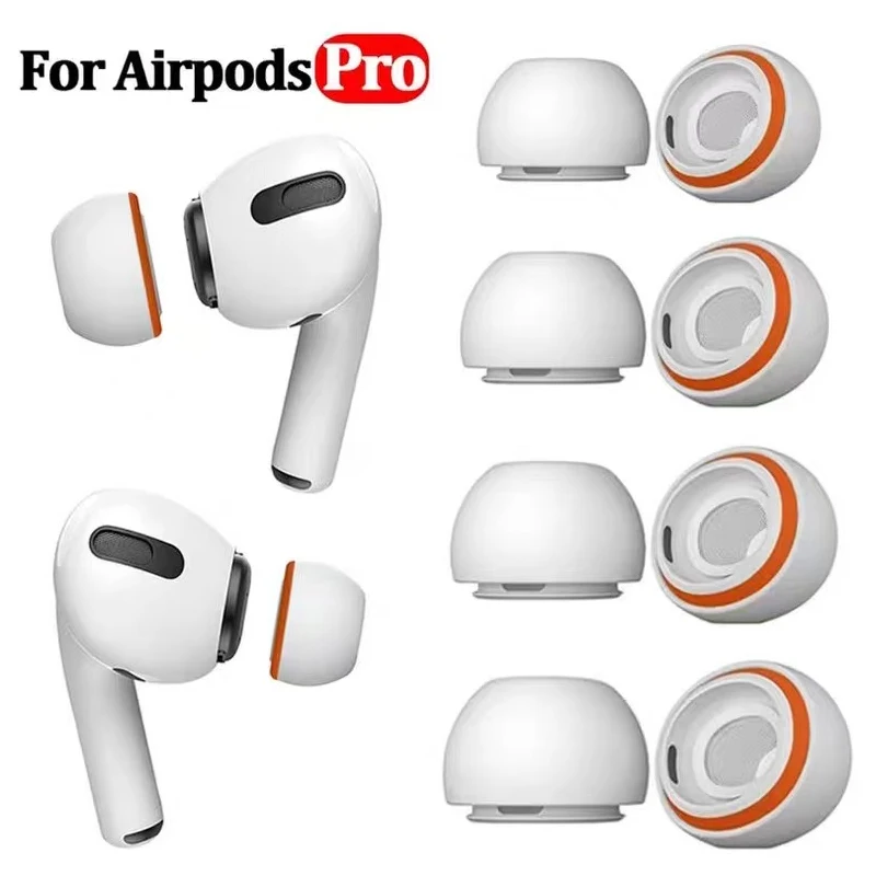 Almohadillas de espuma viscoelástica de silicona para Apple Airpods Pro 2 1, cubiertas de silicona, almohadillas de repuesto para AirPods Pro