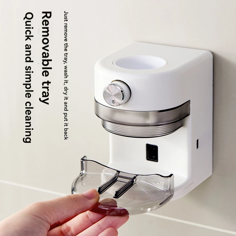 Exprimidor de pasta de dientes de inducción completamente automático, accesorios de baño extraíbles, suministros de baño sin perforaciones, exprimidor de pasta de dientes - imagen 5