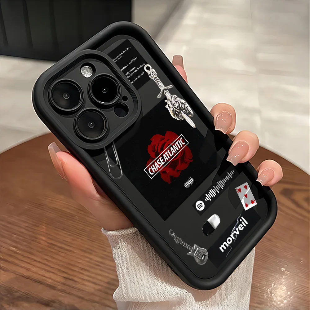 Funda de teléfono Chases Atlantics con banda de moda para Samsung S25 S24 S23 S22 S21 S20 F06 M16 Note 20 FE Plus Ultra 4G 5G, funda suave de TPU - imagen 3