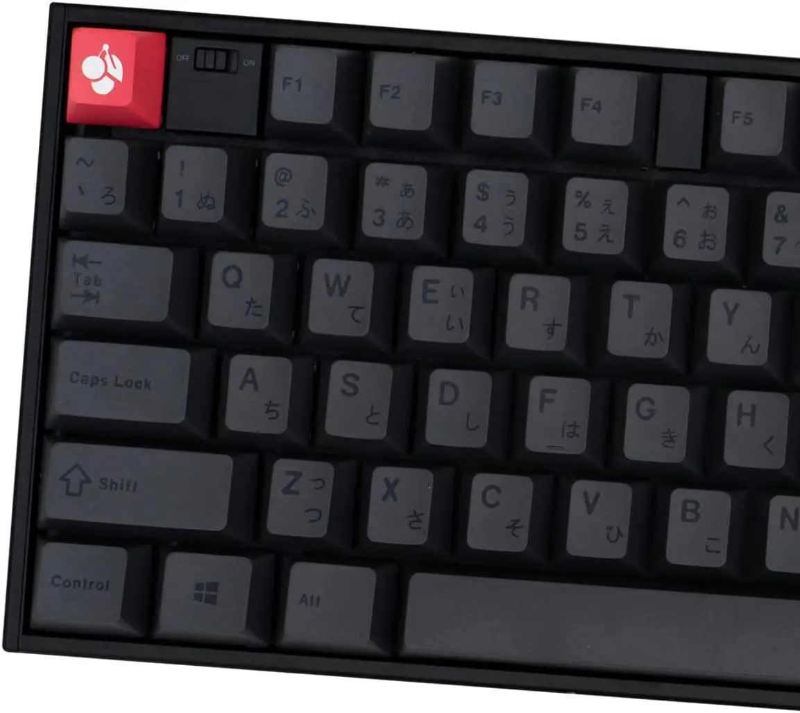 Teclas japonesas PBT grises, perfil de cereza, juego de teclas Retro Dye-Sub, 130 teclas para interruptor Cherry Gateron MX 60% 65% 70% 75% - imagen 2