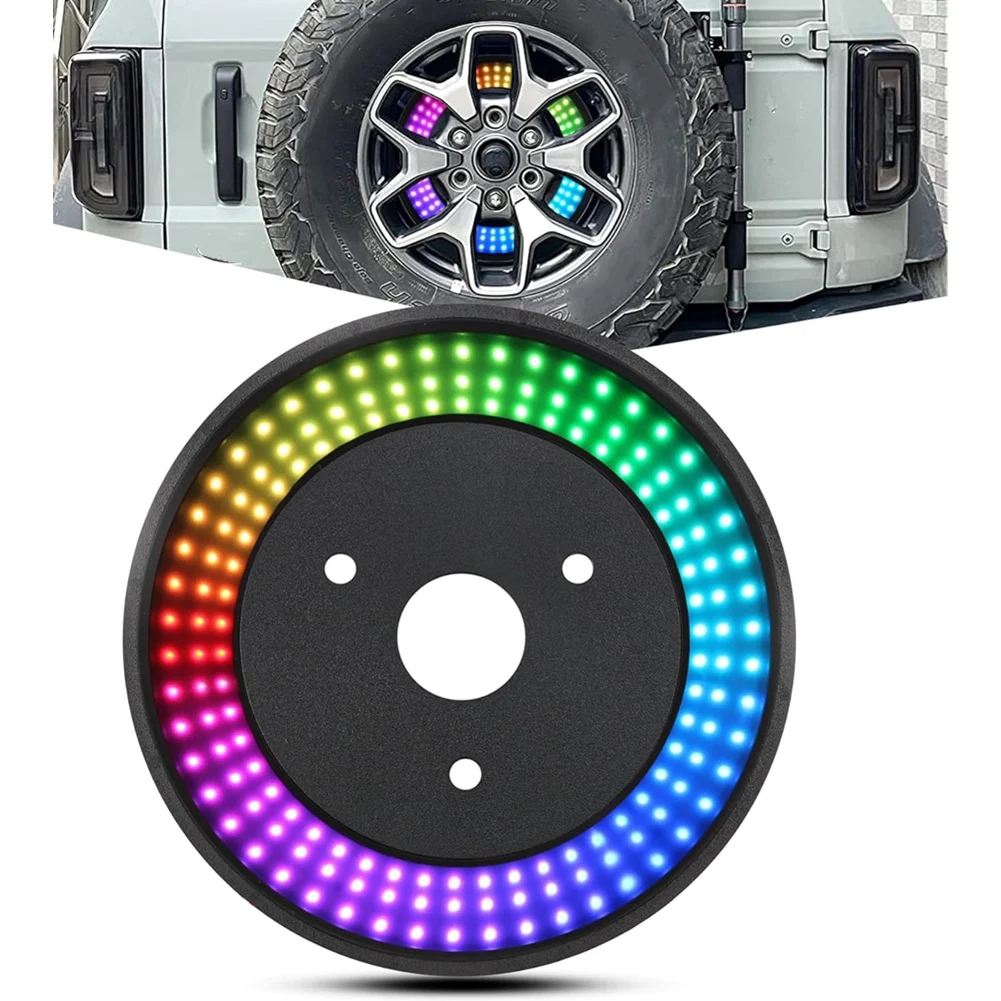 BTLIFE-RGB luz de freno de neumático de repuesto para Ford Bronco 2021-2024 actualización tercera luz trasera de freno luz de freno de montaje alto - imagen 2