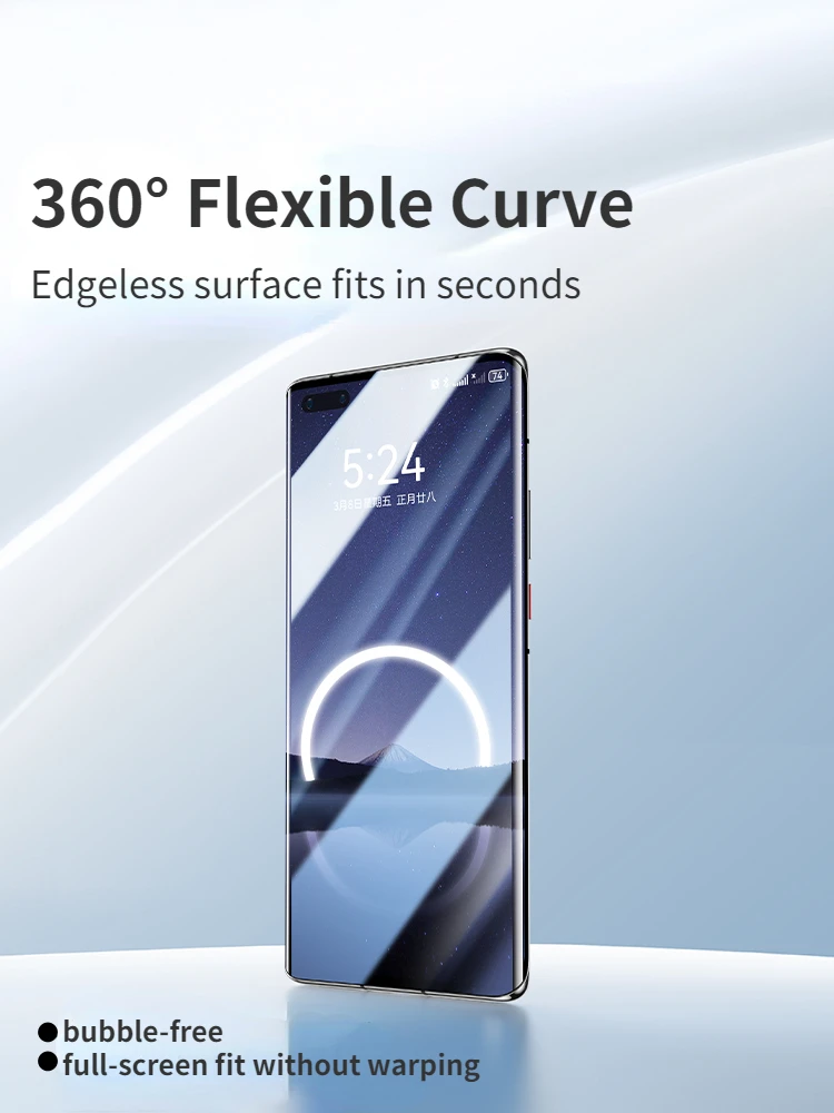 SmartDevil Protector de pantalla para Huawei Pura 70Pro Pura 70 película de hidrogel curvada película suave para Huawei Pura 70 Ultra HD transparente - imagen 2