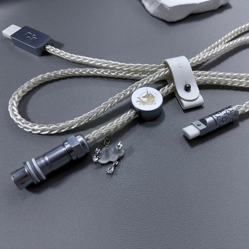 SHINE CUSTOMIZE Cable de teclado ShanHaiJing Series BeishanJing Unicorn Edición limitada 8K E-sports Cable de enchufe de aviación - imagen 3