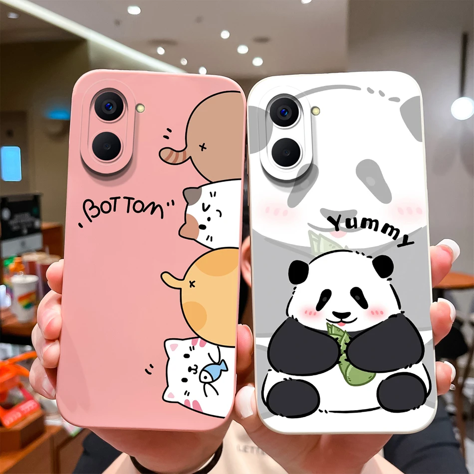 Para Realme V20 V30 V30T funda de teléfono diseño de moda cubierta trasera de silicona líquida suave para Realme V 20 30T parachoques de protección de cámara - imagen 4